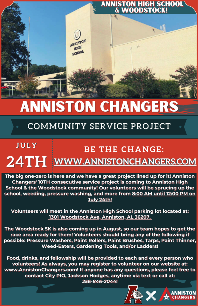Anniston Changers Flyer AHS and Woodstock-2