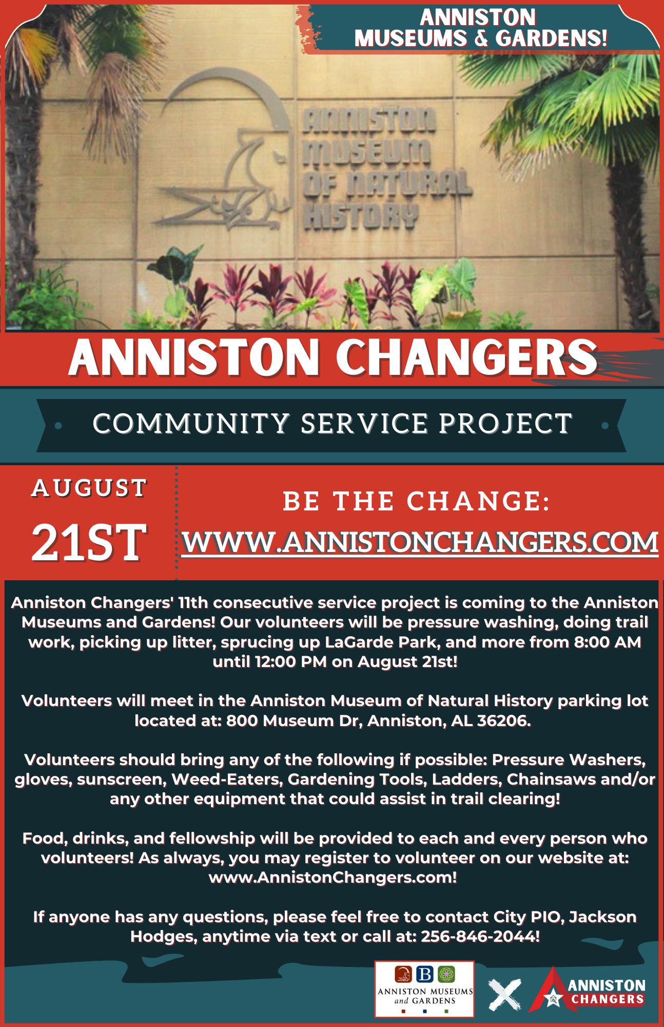 Anniston Changers Flyer Anniston Museums & Gardens 08.21.21-2