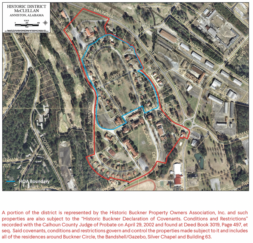 Historic Buckner Circle Map