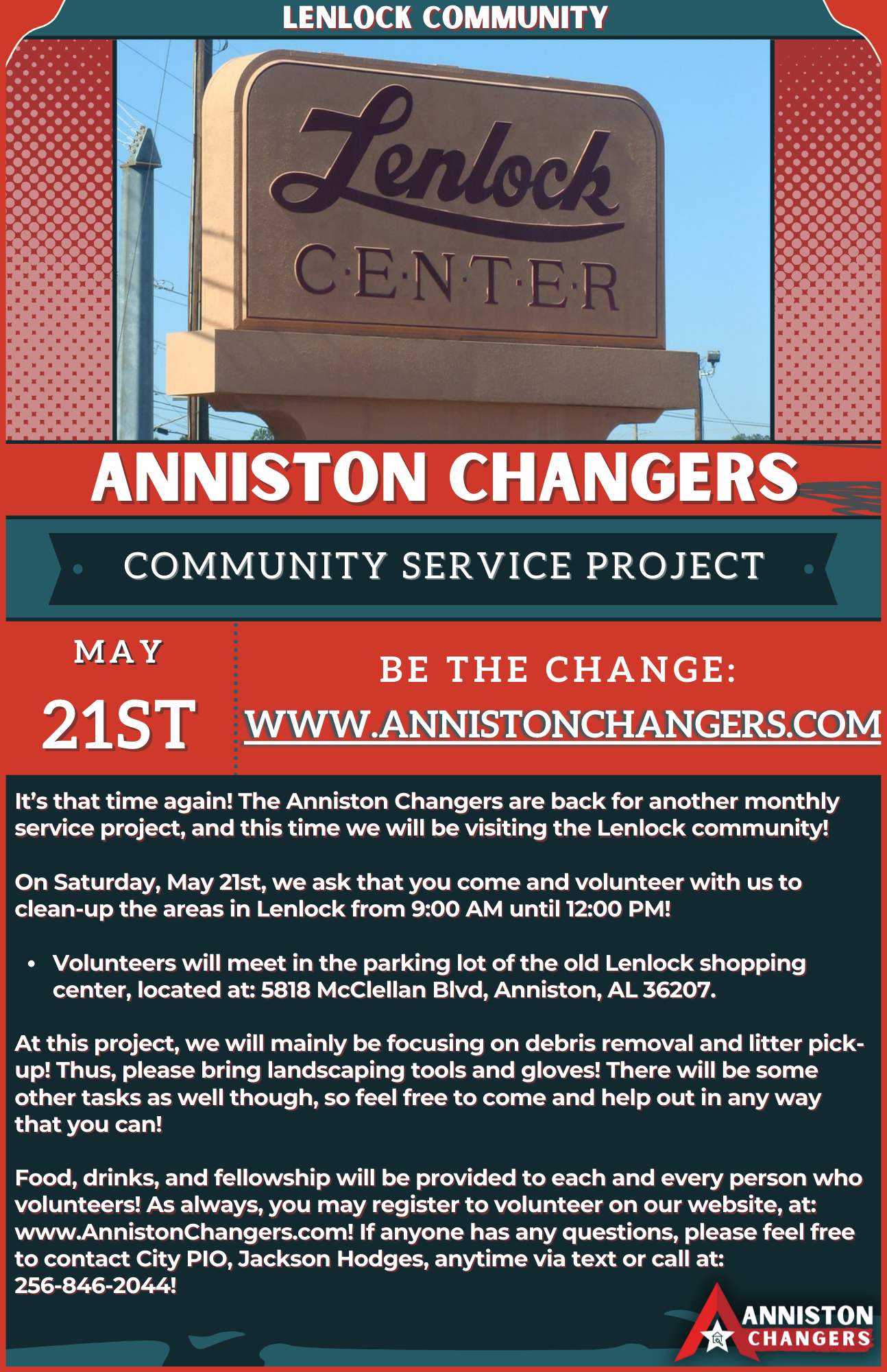 Anniston Changers Flyer Lenlock 05.21.22-3