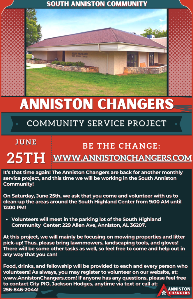 Anniston Changers Flyer South Highland 06.25.22