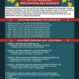 2023 Free Day Schedule