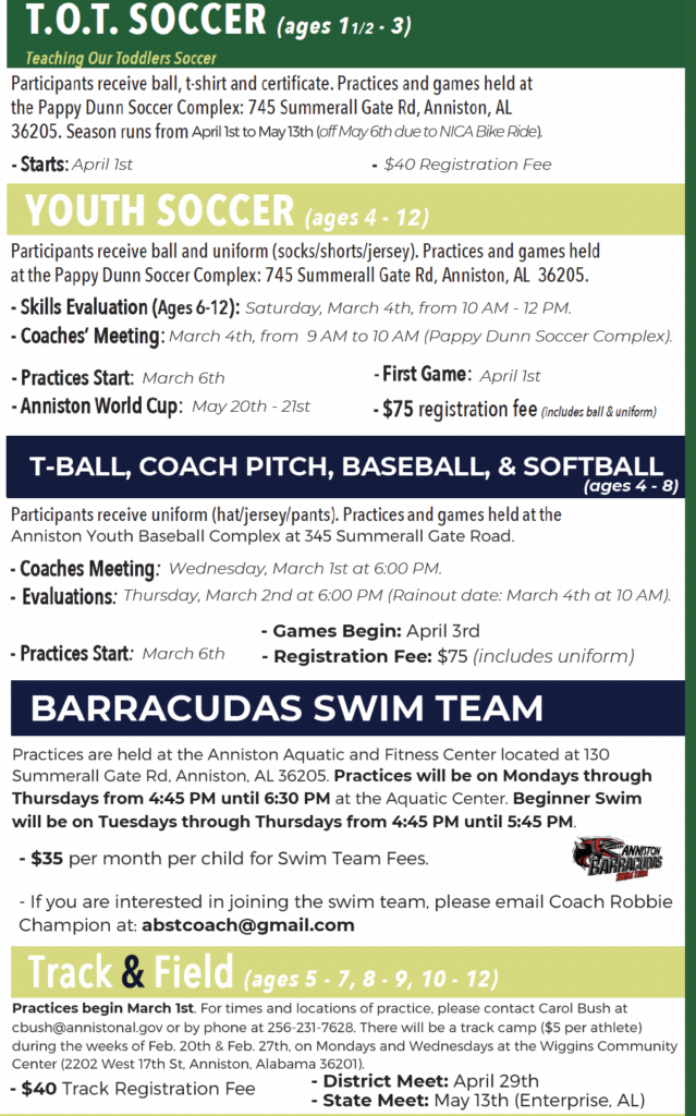 Spring Sports 2023