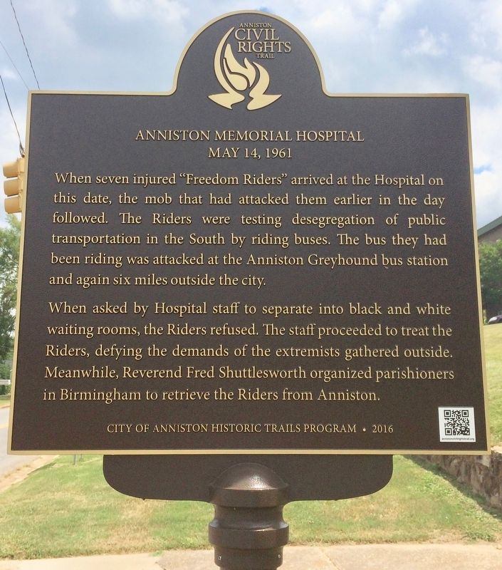 Anniston Memorial Hospital Marker