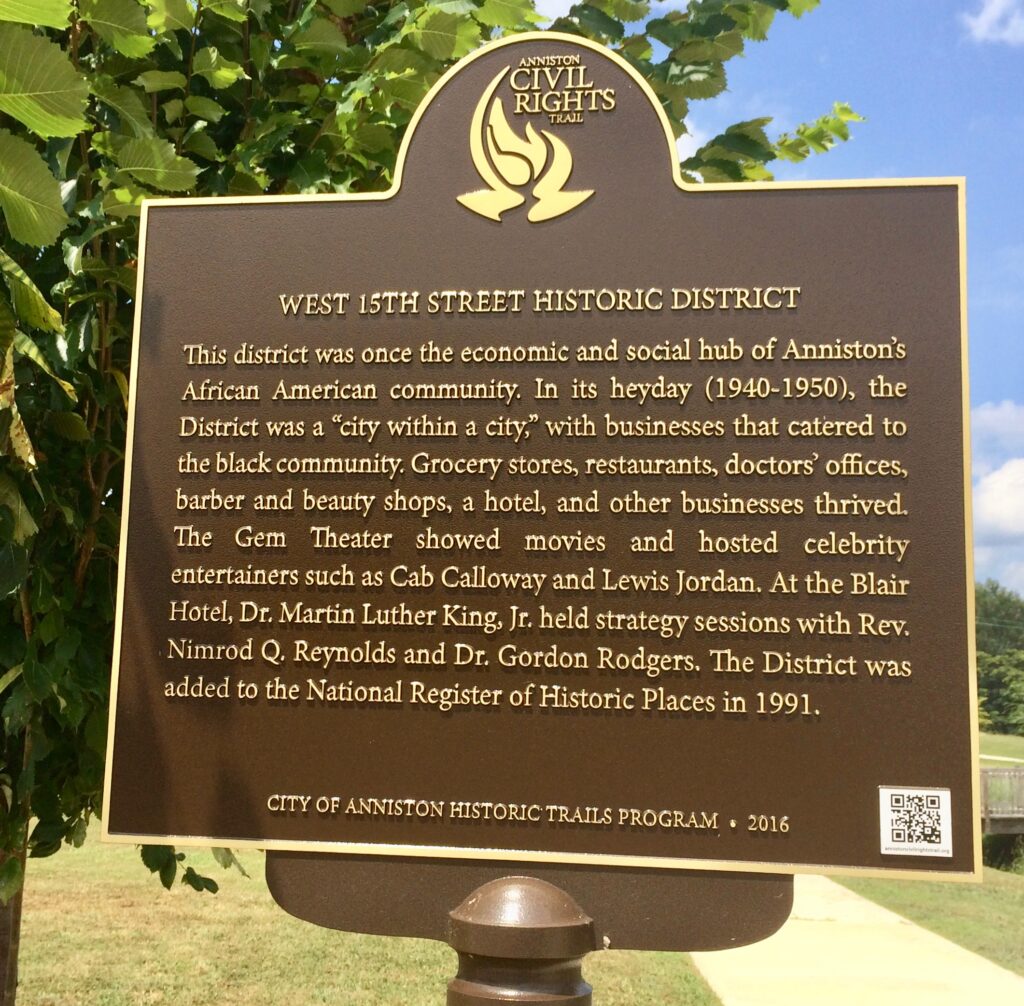 West 15th Street Historic District Marker