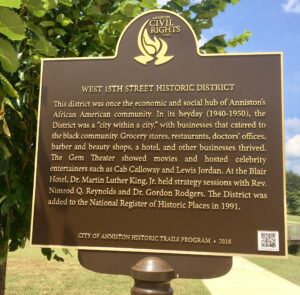West 15th Street Historic District Marker