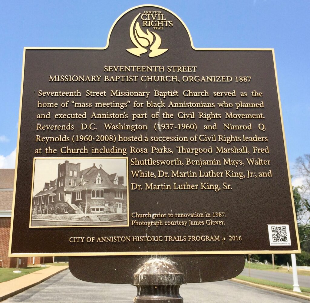 Seventeenth Street Missionary Baptist Church, Organized 1887 Marker