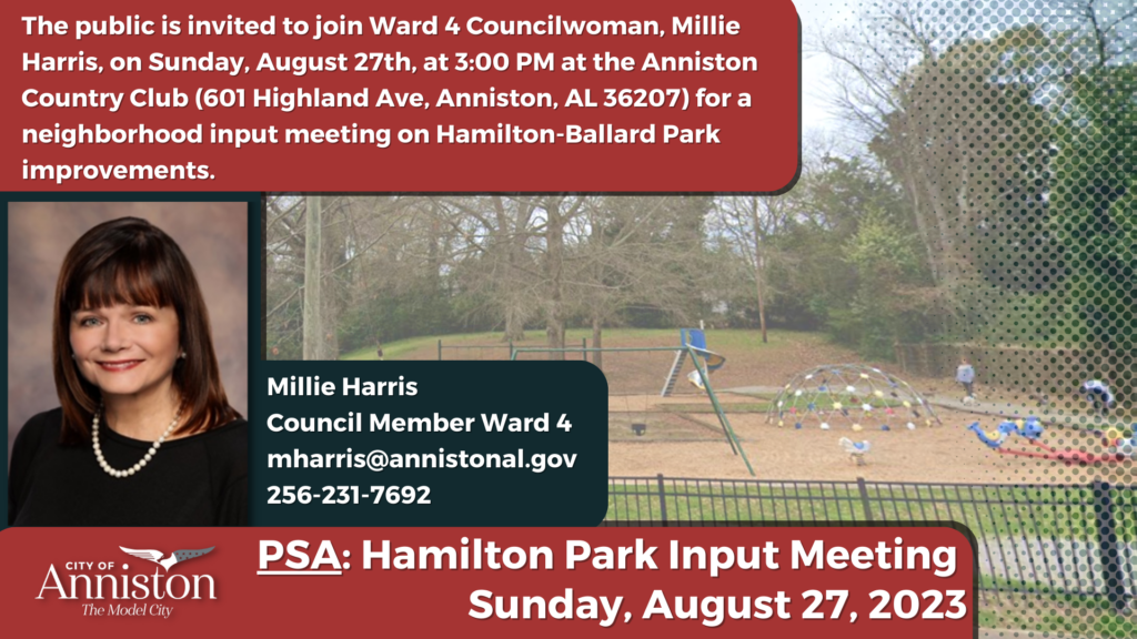 PSA Hamilton Park Input Meeting (8.27.23)