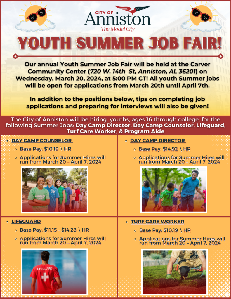 Anniston Youth Summer Job Fair_3.20.24
