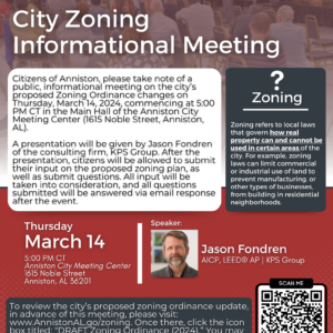 Anniston Zoning Informational Meeting 03.14.24