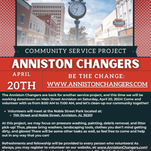 Anniston Changers Flyer Main Street 04.20.24
