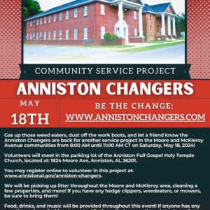 Anniston Changers Flyer McKleroy & Moore 05.18.24